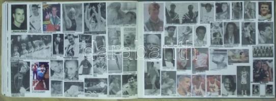 1896-1996 Nagy albumban olimpiai bajnokok fotói, kivágásai