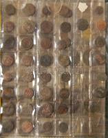 Vegyes hobbigyűjtemény albumba rendezve közel 40db érme a római időkből, közel 50db kreutzer különbö...