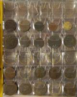 Vegyes hobbigyűjtemény albumba rendezve közel 40db érme a római időkből, közel 50db kreutzer különbö...