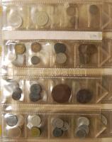 Szép hobbigyűjtemény albumba rendezve, közte több ezüst(Ag) is, magyar és világpénzek egyaránt, közel 300db, plusz néhány bankjegy, pengő és forint is T:vegyes