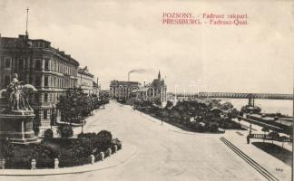 Pozsony Fadrusz quay