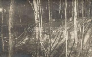 Military WWI, K.u.K. soldiers by a bunker