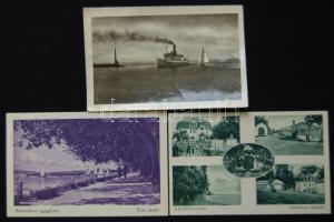 10 db régi Balaton képeslap