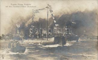 Military WWI U-Boot Deutschland s: Willy Stöwer