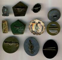 11db klf kitűző és jelvény a kommunizmus időszakából T:vegyes