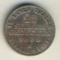 Német Államok/Poroszország 1855A 2 1/2Sgr Ag "Friedrich Wilhelm IV" T:2-