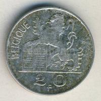 Belgium 1950. 20Fr Ag "BELGIQUE" T:3+