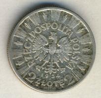 Lengyelország 1934. 2Zl Ag "Pilsudski" T:3