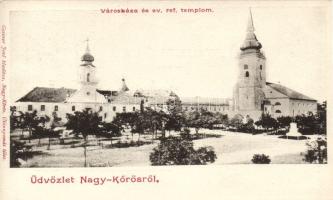 Nagykőrös Városháza és Református templom