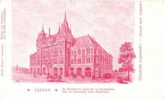 Budapest IV. Újpest, új Városháza (levágott / cut)