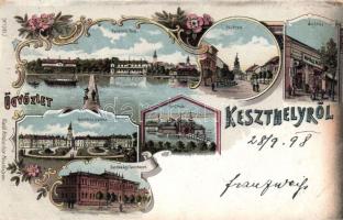 1898 Keszthely Kovács Mór áruházával litho