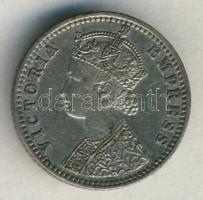 Brit-India 1889. 1/4R Ag "Victoria" T:2