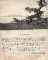 Fonyódi nóta folding card (fl)