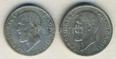 Románia 1911-12 1L Ag (2x) T:3 apró ph