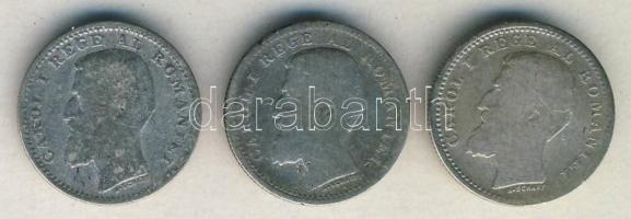 Románia 1900. 50B Ag I.Károly (3x) T:3 ph