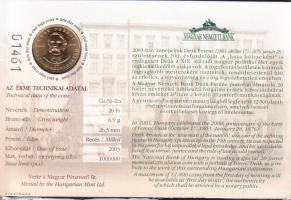 2003. 20Ft "Deák" Első napi veret eredeti tokban. Csak 12 000 darab! T: BU