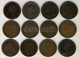 Nagy-Britannia 1880-1944. 1P (12x) mind klf évszámmal T:vegyes