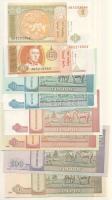 Mongólia 2000-2005. 1T, 5T, 10T (2x)klf, 20T (2x)klf, 50T, 100T T:I