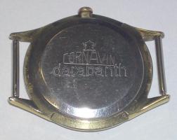 Svájci, Cornavin Supar flat márkájú 17 köves aranyozott számlapos karóra, működőképes / Cornavin wat...