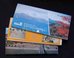 Egy nagy cipősdoboznyi modern képeslap rengeteg használatlan modern üdvözlőlappal, köztük nagyméretű...