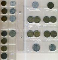 Ausztria 1925-1996. 1Gr + 2Gr (3x) + 5Gr + 10Gr (4x) + 20Gr + 50Gr (3x) + 1Sch (8x) + 5Sch + 10Sch T...