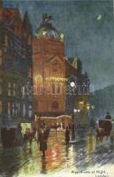 London Hippodrome at night, Raphael Tuck