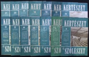 1962-1963 A Kertészet c. újság 24 db száma, az 1963-as év majdnem komplett
