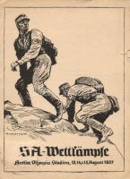 SA-Wettkämpfe, NS propaganda 1937, Berlin Olympic Stadium s: Flechtner (b)