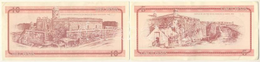 Kuba/külföldi váltó kiadások 1985. 5P + 10P "A" sorozat T:II