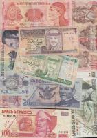 Jordánia 1995. 1/2D + 1996. 1D + Honduras 2001. 10L + 2003. 1L + 5L + Mexikó 2000-2003. 20P, 50P, 100P, 200P T.III + Mexikó 1965. 20c T:3