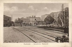 Radomsko damaged railway station