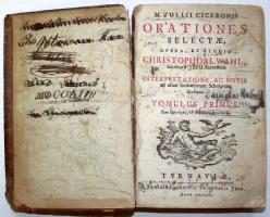 Cicero: Orationes selectae, opera, et studio Christophori Wahl, interpretatione, I. köt. Nagyszombat...
