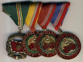 4db kitüntetés(együtt felfüggesztve):"A Haza Fegyveres Szolgálatában" 10, 15, 20 év + "A Haza Szolgálatáért" bronz fokozata T:2