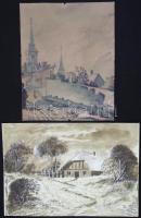 6 db vegyes grafika, klf technikákkal