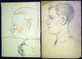 6 db vegyes grafika, klf technikákkal