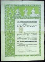 1938. Dunapataj "Bizonyítvány" a Magyar Királyi Háztartási (Gazdasági) Vándortanfolyam elvégzéséről