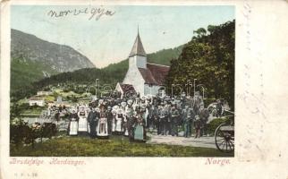 Hardanger wedding, folklore (Rb)