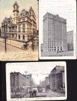 21 db háború előtti USA képeslap, vegyes minőség / 21 USA postcards