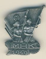 1949. Rákosi címeres "Munkára, harcra kész" (MHK) mozgalmi kitűző T:2