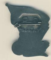 1949. Rákosi címeres "Munkára, harcra kész" (MHK) mozgalmi kitűző T:2