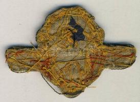 Csehszlovákia ~1930. Vasutas textiljelvény (52x76mm) T:2