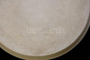 cca 1880 Karlsbad jelzett, kézzel festett porcelán tál  / cca 1880 Karlsbad chinaware plate d: 30 cm