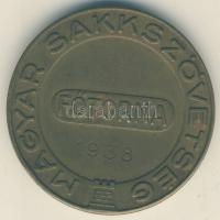 1938. "Magyar Sakkszövetség Főtorna" Br emékérem T:2