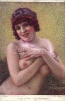 2 db megíratlan, háború előtti erotikus képeslap