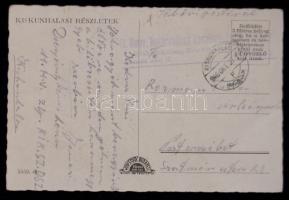 1948 Kiskunhalas 11. Honvéd Határvadsáz Zászlóalj egységbélyegző futott képeslap