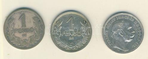 1915. 1K Ag + 1927. 1P Ag (2x) T:2,2-,3 ph