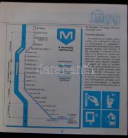 1984 Észak-Déli metró: 26 oldalas képes kiadvány az épülő metróról és a tömegközlekedésről érdekes k...