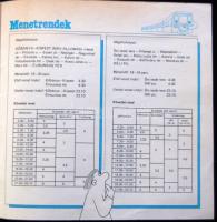 1984 Észak-Déli metró: 26 oldalas képes kiadvány az épülő metróról és a tömegközlekedésről érdekes k...