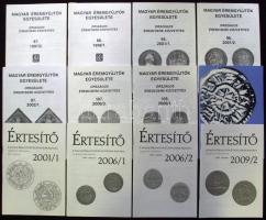 A Magyar Éremgyűjtők Egyesületének Kiadványai 11db és "Az Érem" magazin 2006/2-es példánya