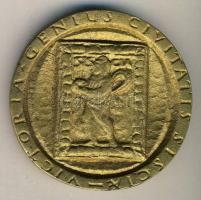 Olaszország DN. Siscia városának aranyozott bronz emlékérme (d=65mm) T:2+